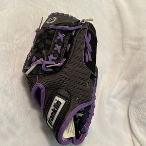 Franklin Sports Black & Purple 11" Fastpitch Softball Glove